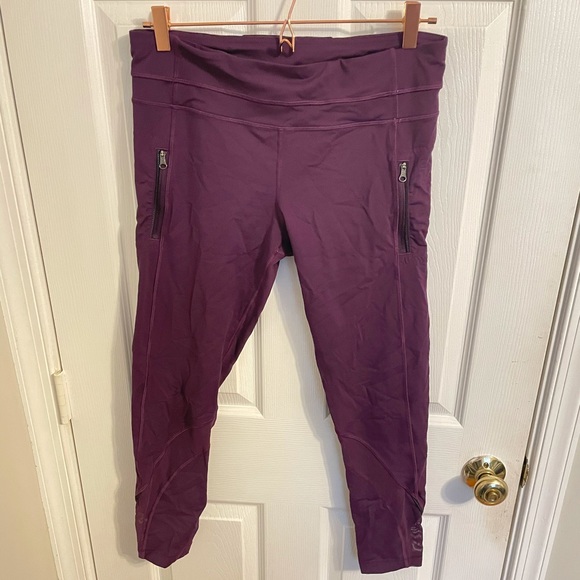 Purple Lululemon Cropped Leggings - Picture 1 of 4